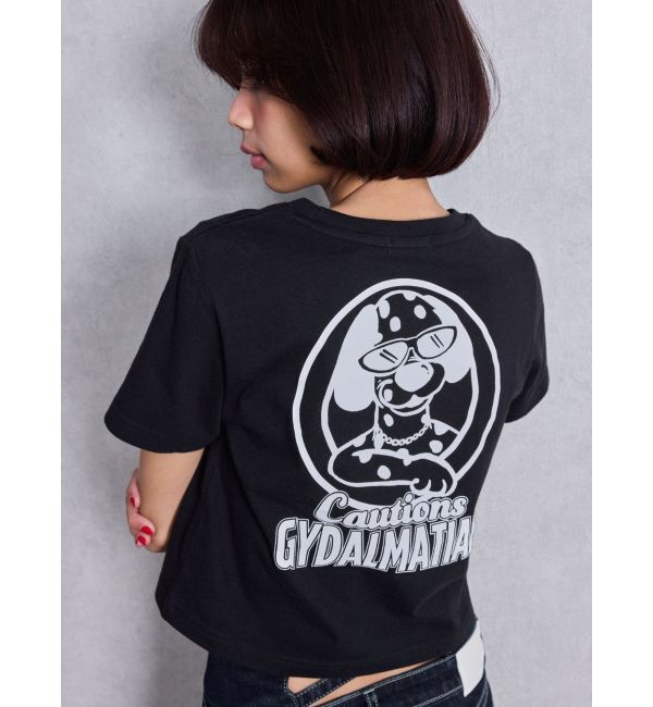 GYDA「Cautions GYDALMATIAN ショートTシャツ」|Tシャツ・カットソー|ブラック