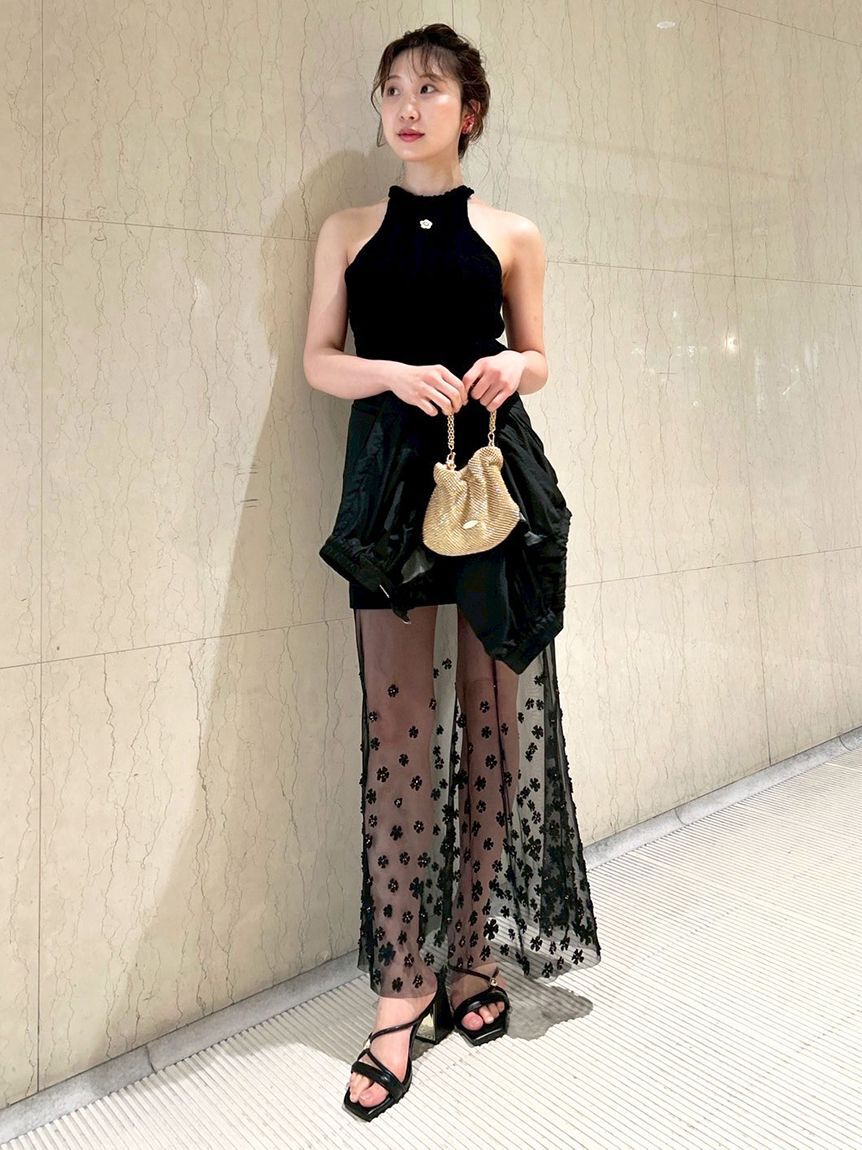 LILY BROWN「【LILY BROWN&times;MARY QUANT】デイジー刺繍アメスリケーブルニット」|ニット・セーター|