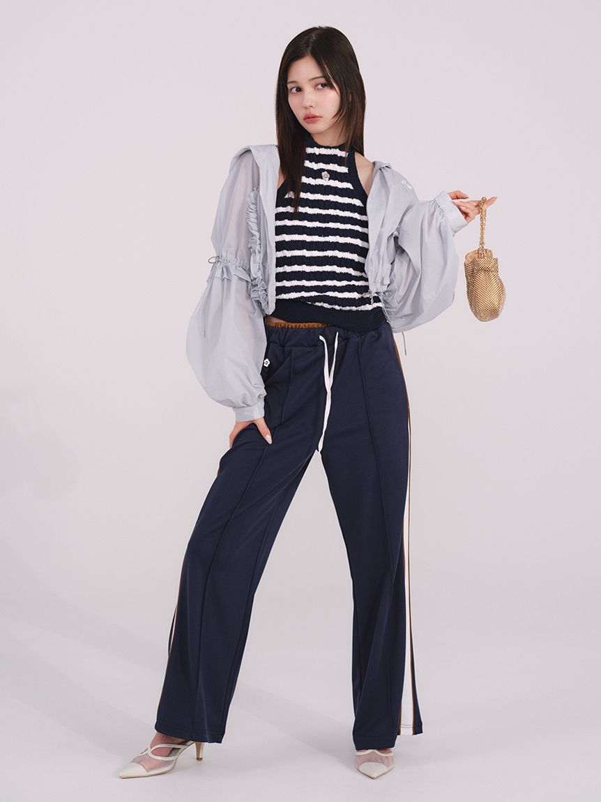 LILY BROWN「【LILY BROWN&times;MARY QUANT】デイジー刺繍アメスリケーブルニット」|ニット・セーター|