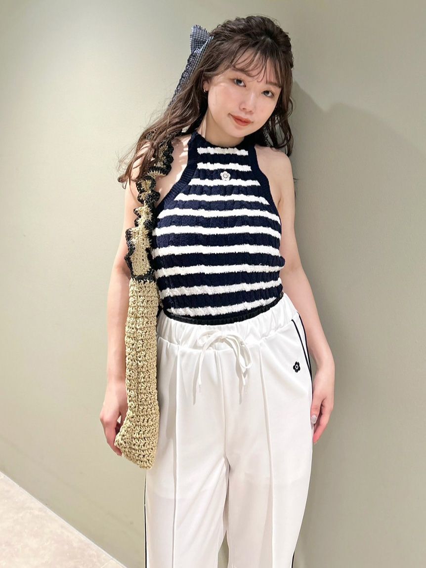 LILY BROWN「【LILY BROWN&times;MARY QUANT】デイジー刺繍アメスリケーブルニット」|ニット・セーター|BORDER