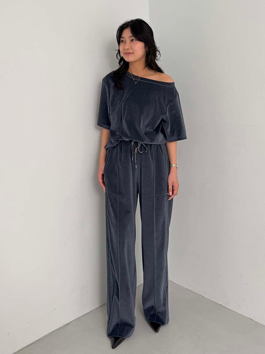 styling/「【WEB限定カラーあり】【セットアップ対応】ドローコードベロアパンツ」|その他|