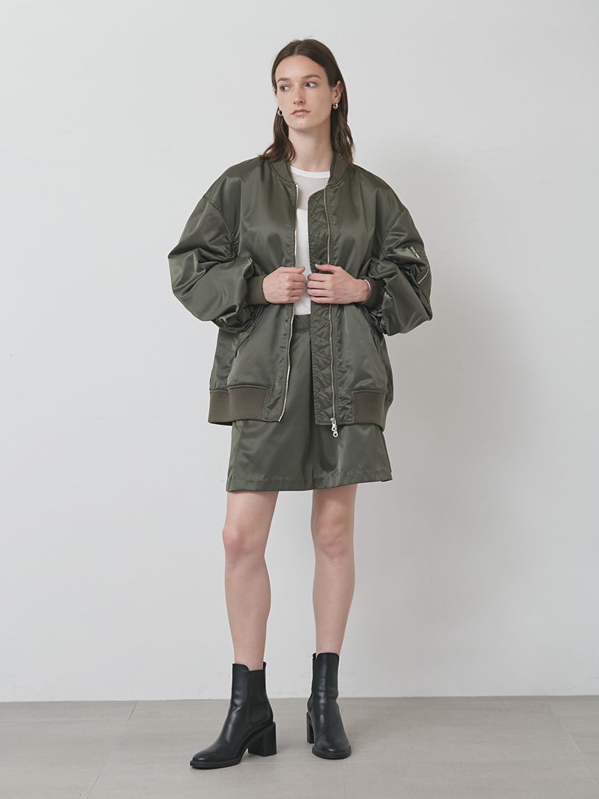 styling/「【セットアップ対応】ナイロンフライトジャケット」|ブルゾン・スタジャン|