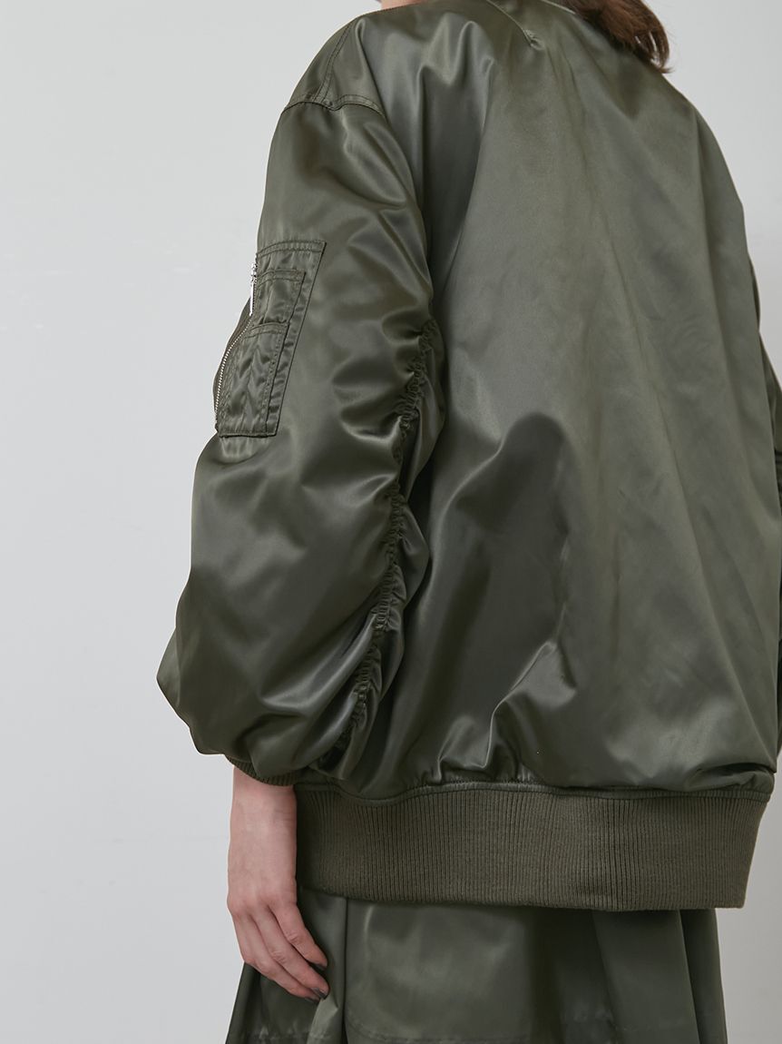 styling/「【セットアップ対応】ナイロンフライトジャケット」|ブルゾン・スタジャン|