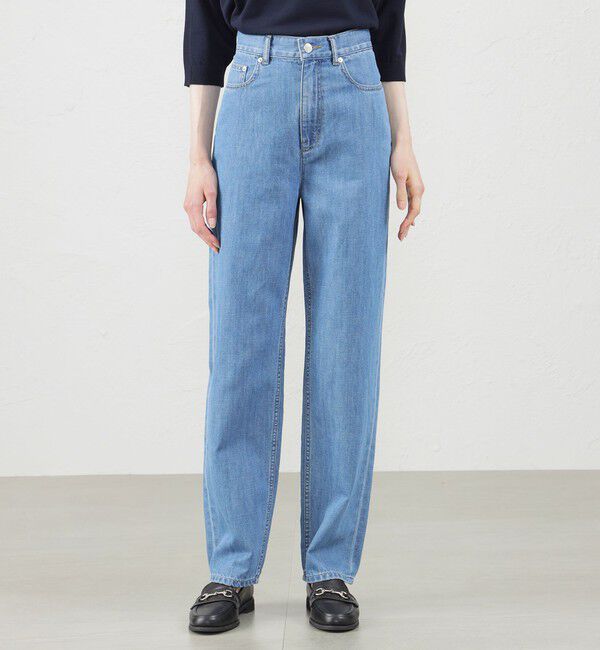 MACKINTOSH PHILOSOPHY「コットンリネンテーパードデニム」|デニム|ライトブルー