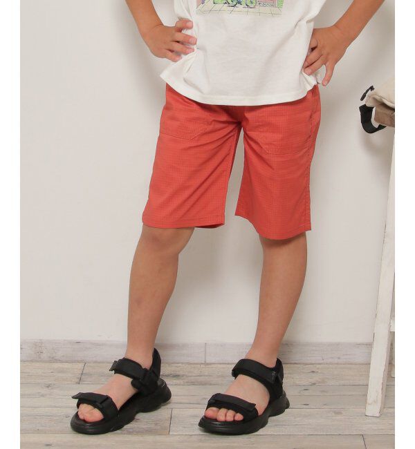 ikka kids「軽量ストレッチリップハーフパンツ（120~160cm）」|その他|オレンジ