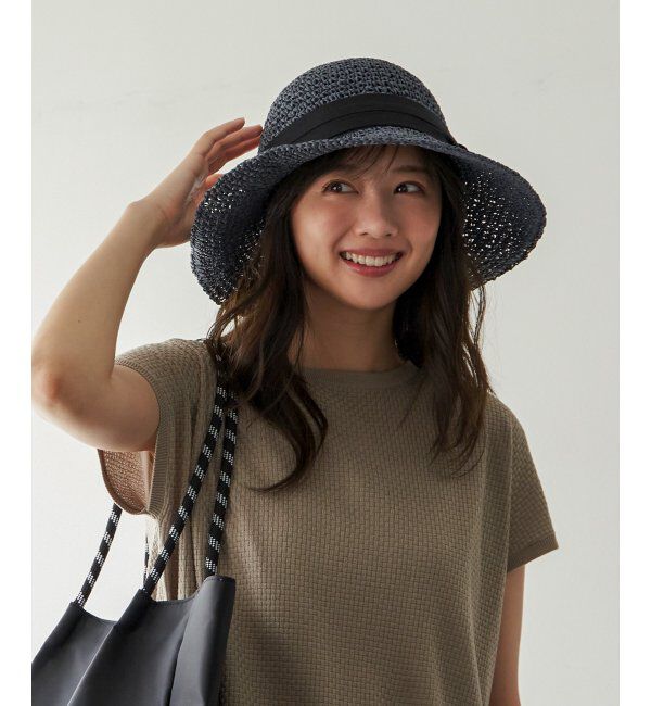 ikka「雑材こま編みダウンハット」|その他|