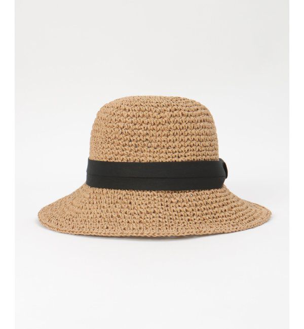 ikka「雑材こま編みダウンハット」|その他|