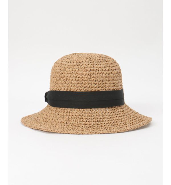 ikka「雑材こま編みダウンハット」|その他|