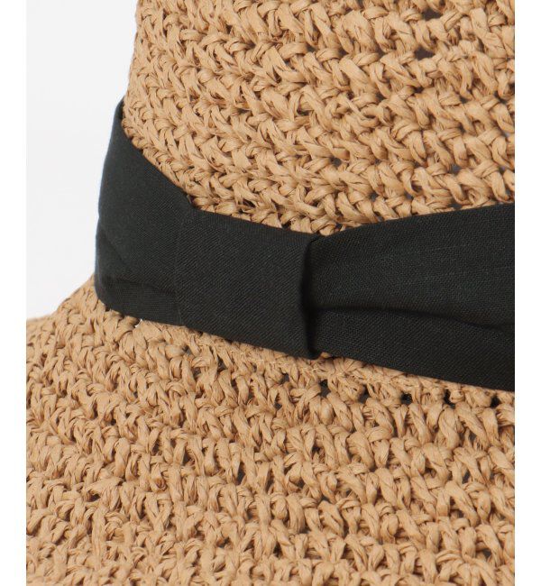 ikka「雑材こま編みダウンハット」|その他|