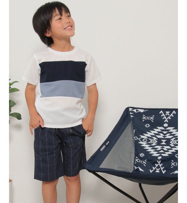 ikka kids「MK横切り替えTシャツ（120~160cm）」|Tシャツ・カットソー|