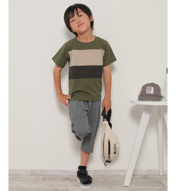 ikka kids「MK横切り替えTシャツ（120~160cm）」|Tシャツ・カットソー|
