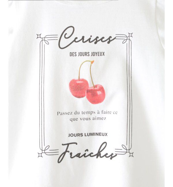 ikka kids「ボリュームパフ袖グラフィックTシャツ（120~160cm）」|Tシャツ・カットソー|