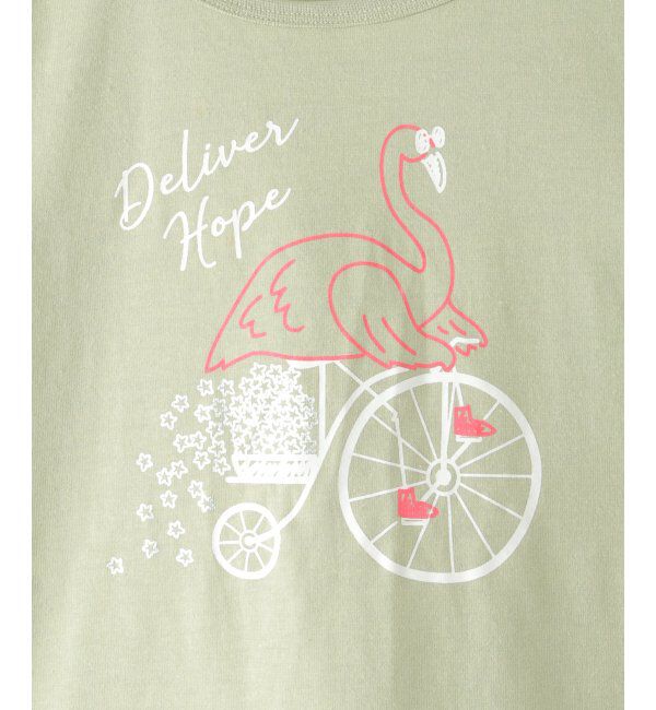 ikka kids「ボリュームパフ袖グラフィックTシャツ（120~160cm）」|Tシャツ・カットソー|