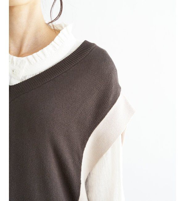 Lbc with Life「2WAYサイドリボンベスト」|ニット・セーター|