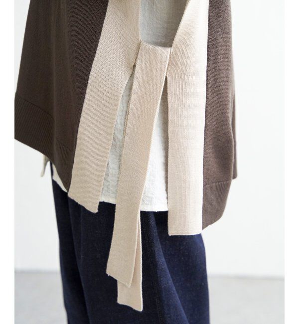 Lbc with Life「2WAYサイドリボンベスト」|ニット・セーター|