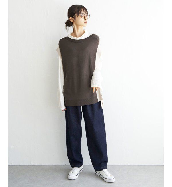 Lbc with Life「2WAYサイドリボンベスト」|ニット・セーター|