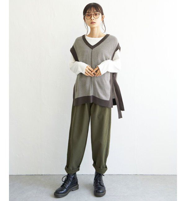 Lbc with Life「2WAYサイドリボンベスト」|ニット・セーター|