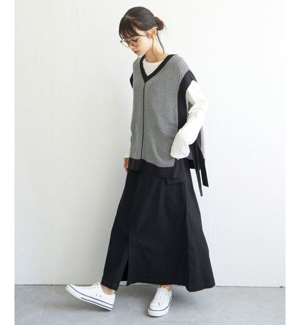 Lbc with Life「2WAYサイドリボンベスト」|ニット・セーター|