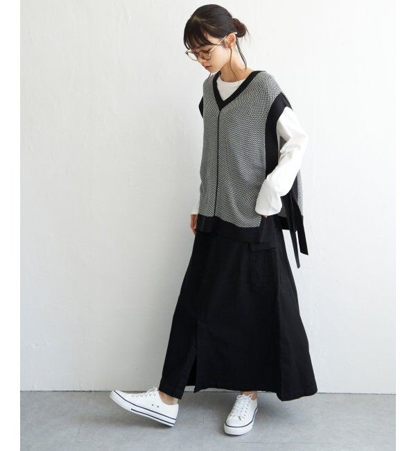 Lbc with Life「2WAYサイドリボンベスト」|ニット・セーター|