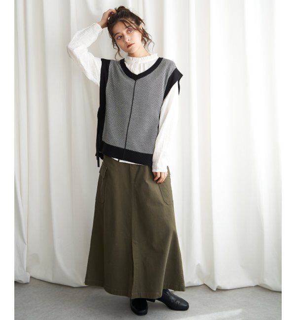 Lbc with Life「2WAYサイドリボンベスト」|ニット・セーター|