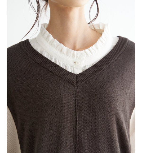 Lbc with Life「2WAYサイドリボンベスト」|ニット・セーター|