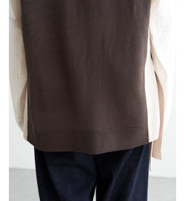 Lbc with Life「2WAYサイドリボンベスト」|ニット・セーター|