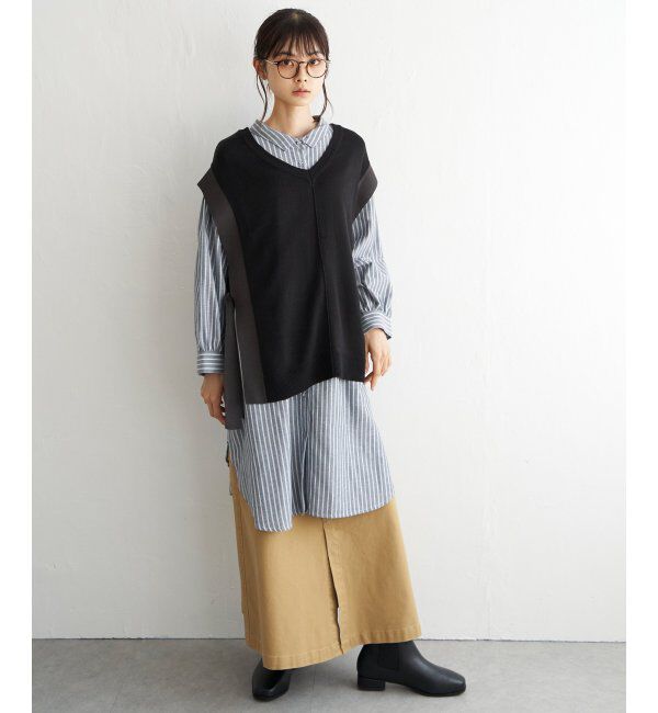 Lbc with Life「2WAYサイドリボンベスト」|ニット・セーター|