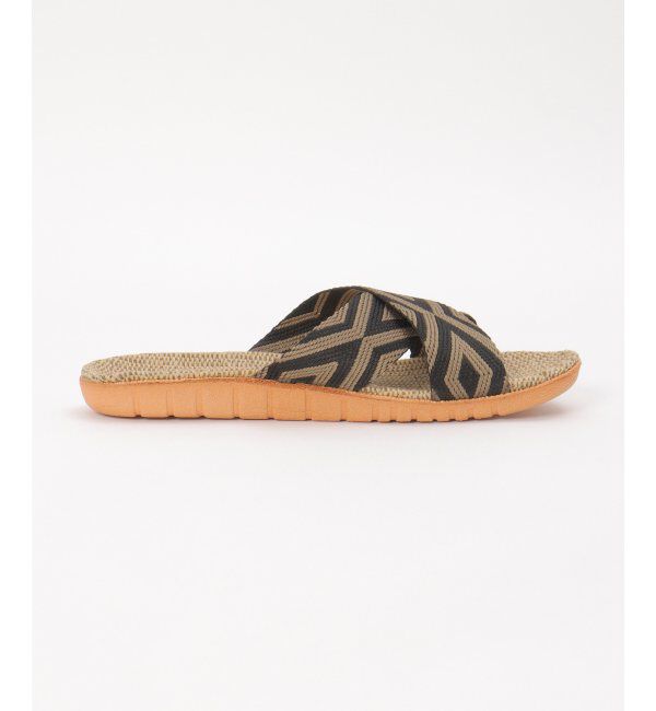 Lbc with Life「幾何学ベルトジュートサンダル」|ルームシューズ|