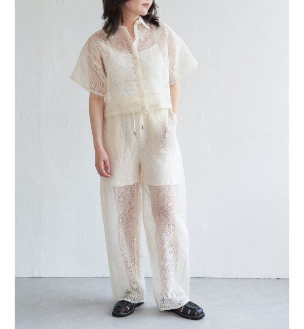 VENCE share style「レースイージーパンツ」|その他|