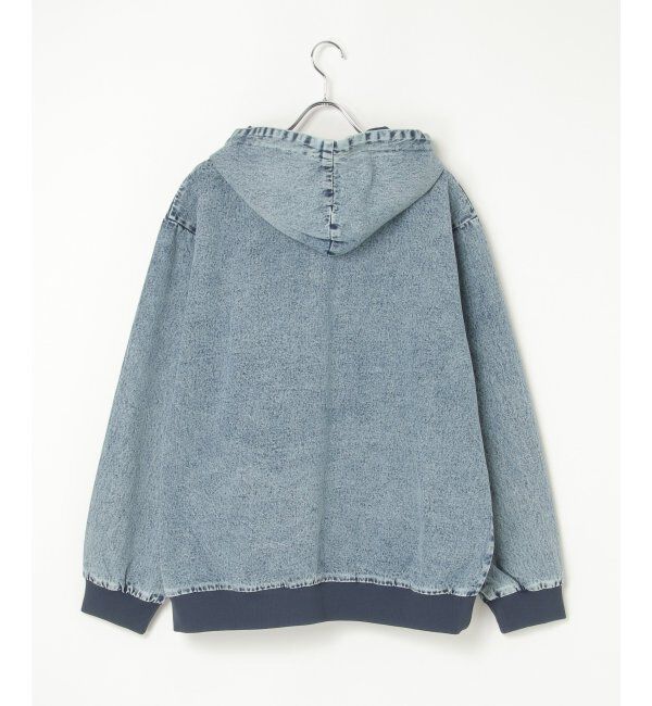VENCE share style「デニム・キャンバスフルジップパーカー」|ブルゾン・スタジャン|