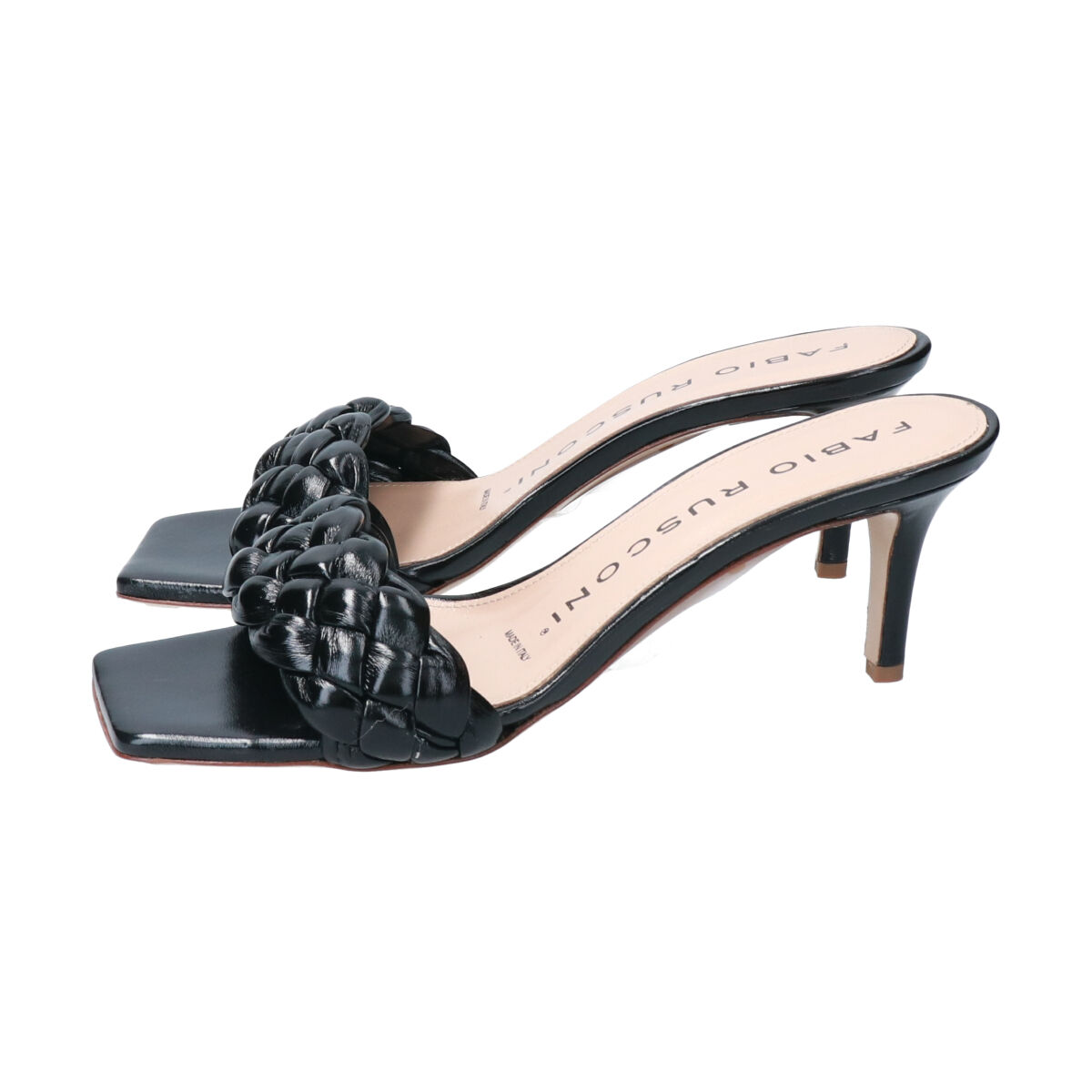 FABIO RUSCONI 「【FABIO RUSCONI】ウーブンレザーミュールサンダル」|サンダル|