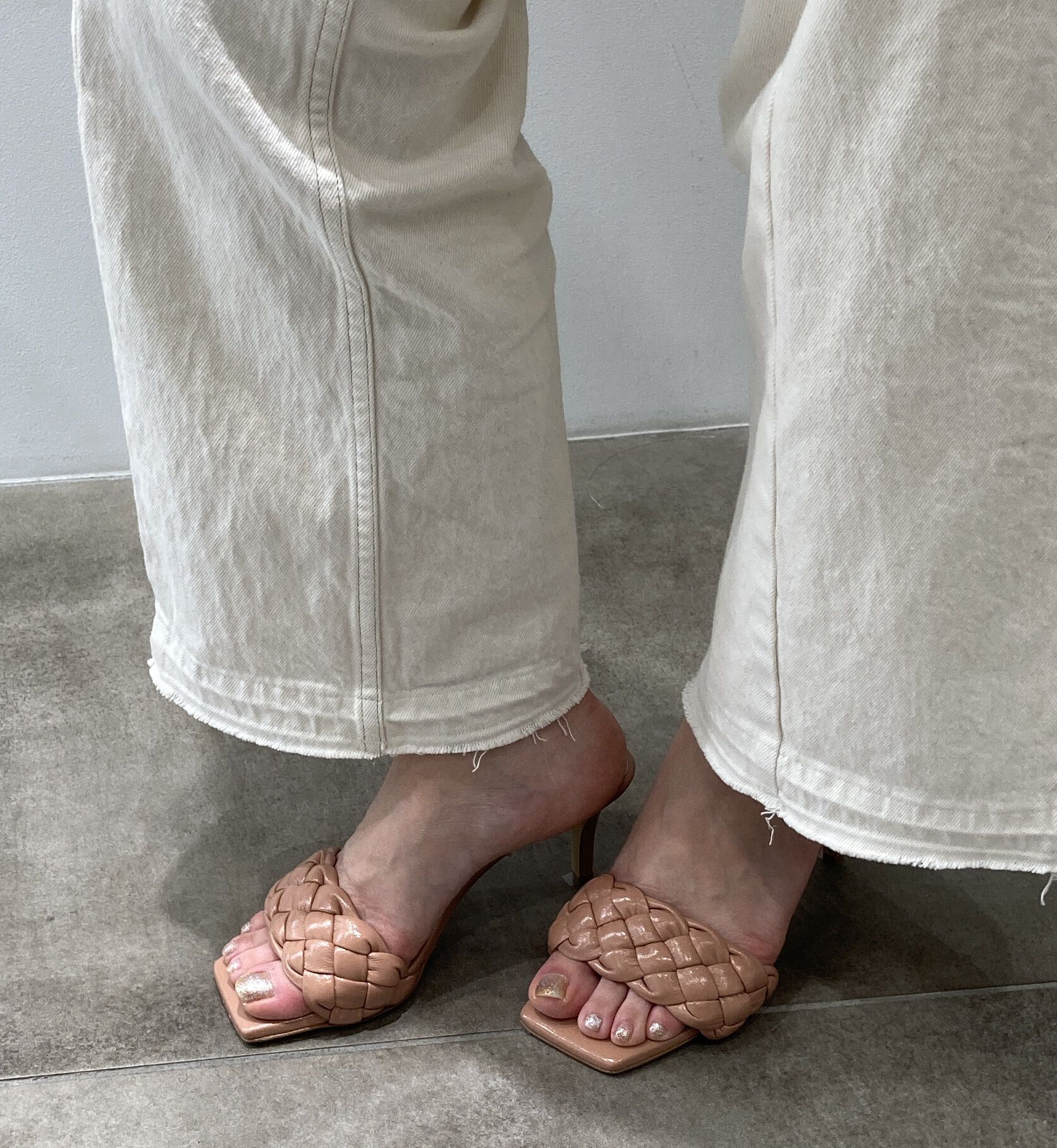 FABIO RUSCONI 「【FABIO RUSCONI】ウーブンレザーミュールサンダル」|サンダル|BGE