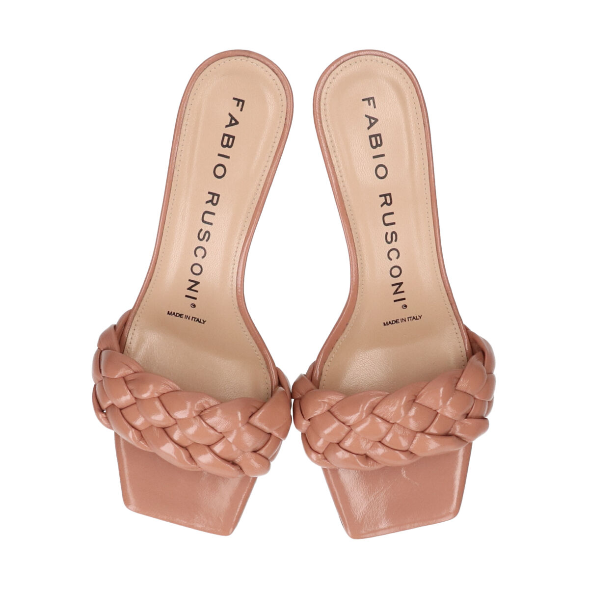 FABIO RUSCONI 「【FABIO RUSCONI】ウーブンレザーミュールサンダル」|サンダル|