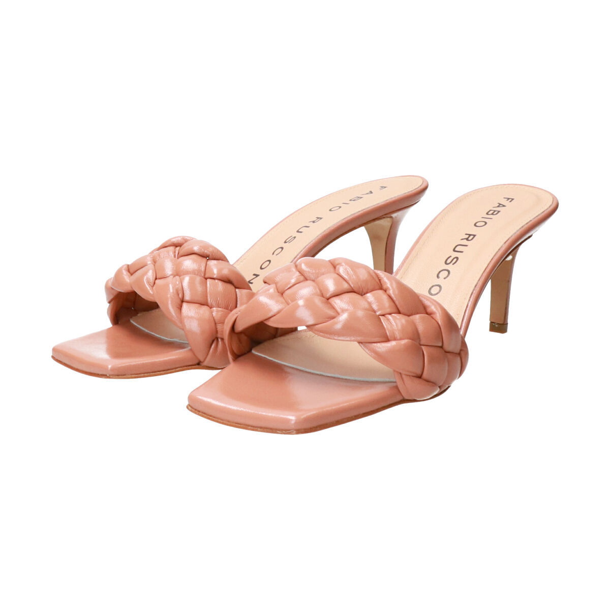 FABIO RUSCONI 「【FABIO RUSCONI】ウーブンレザーミュールサンダル」|サンダル|