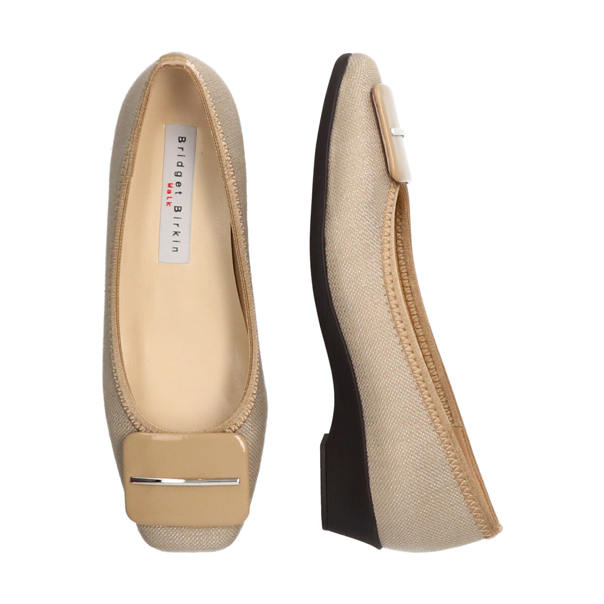 Bridget Birkin「【Bridget Birkin Walk】バックルモチーフウォーキングパンプス」|パンプス|