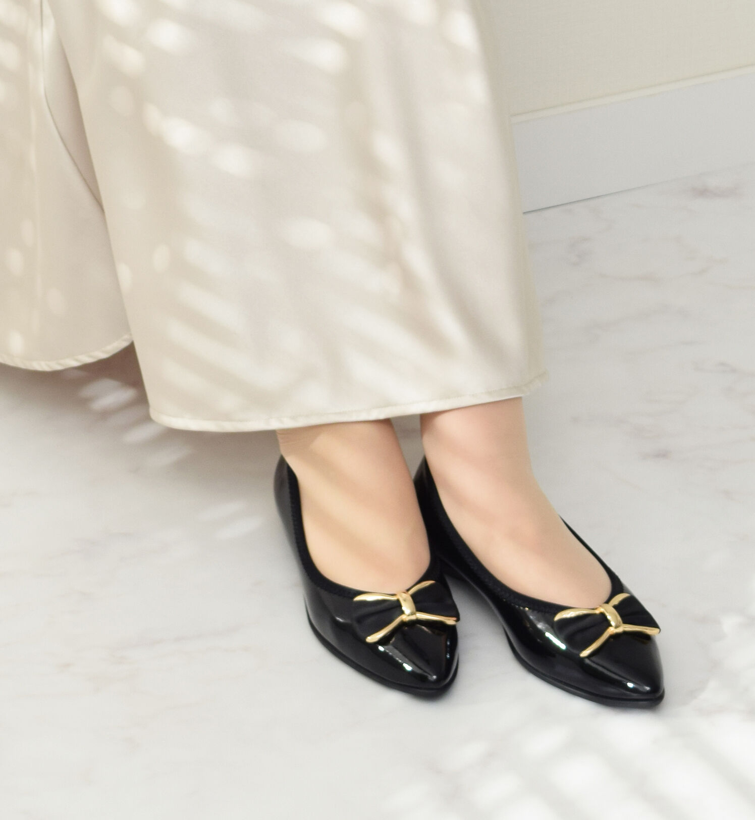 Bridget Birkin「【Bridget Birkin Walk】リボンモチーフウォーキングパンプス」|パンプス|BLE