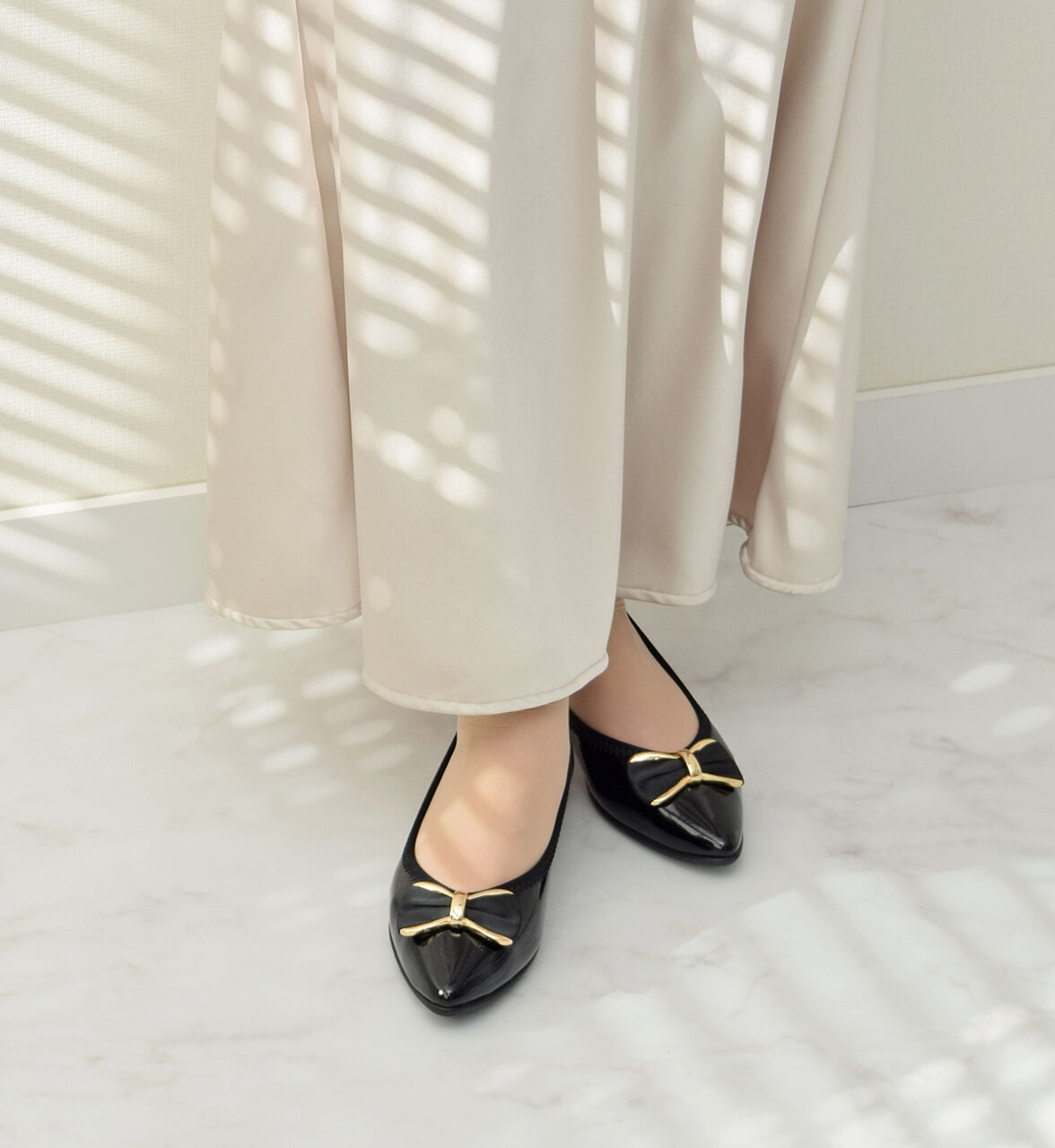 Bridget Birkin「【Bridget Birkin Walk】リボンモチーフウォーキングパンプス」|パンプス|