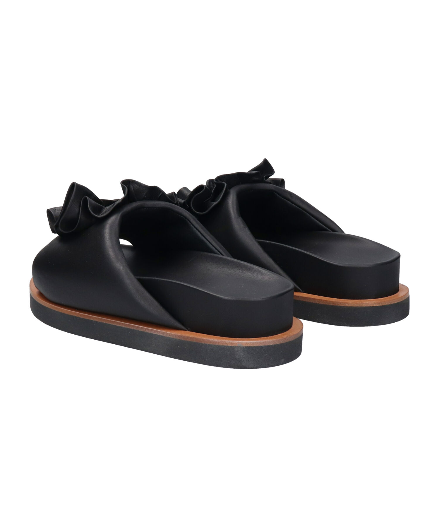 IMPORT SELECT「【EMILE】ビッグコサージュフットベッドサンダル(E52107)」|サンダル|