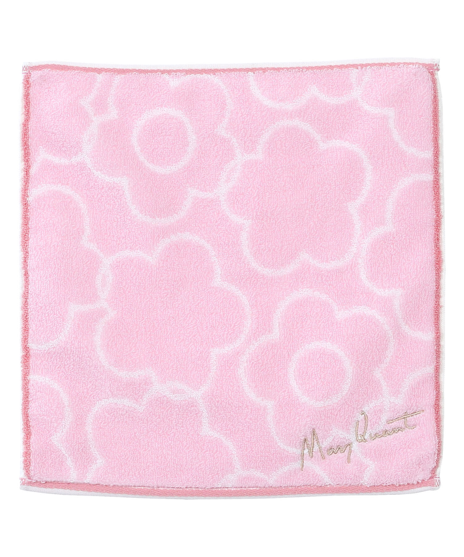 MARY QUANT「リファインドデイジー ミニタオル」|ハンカチ|ライトピンク