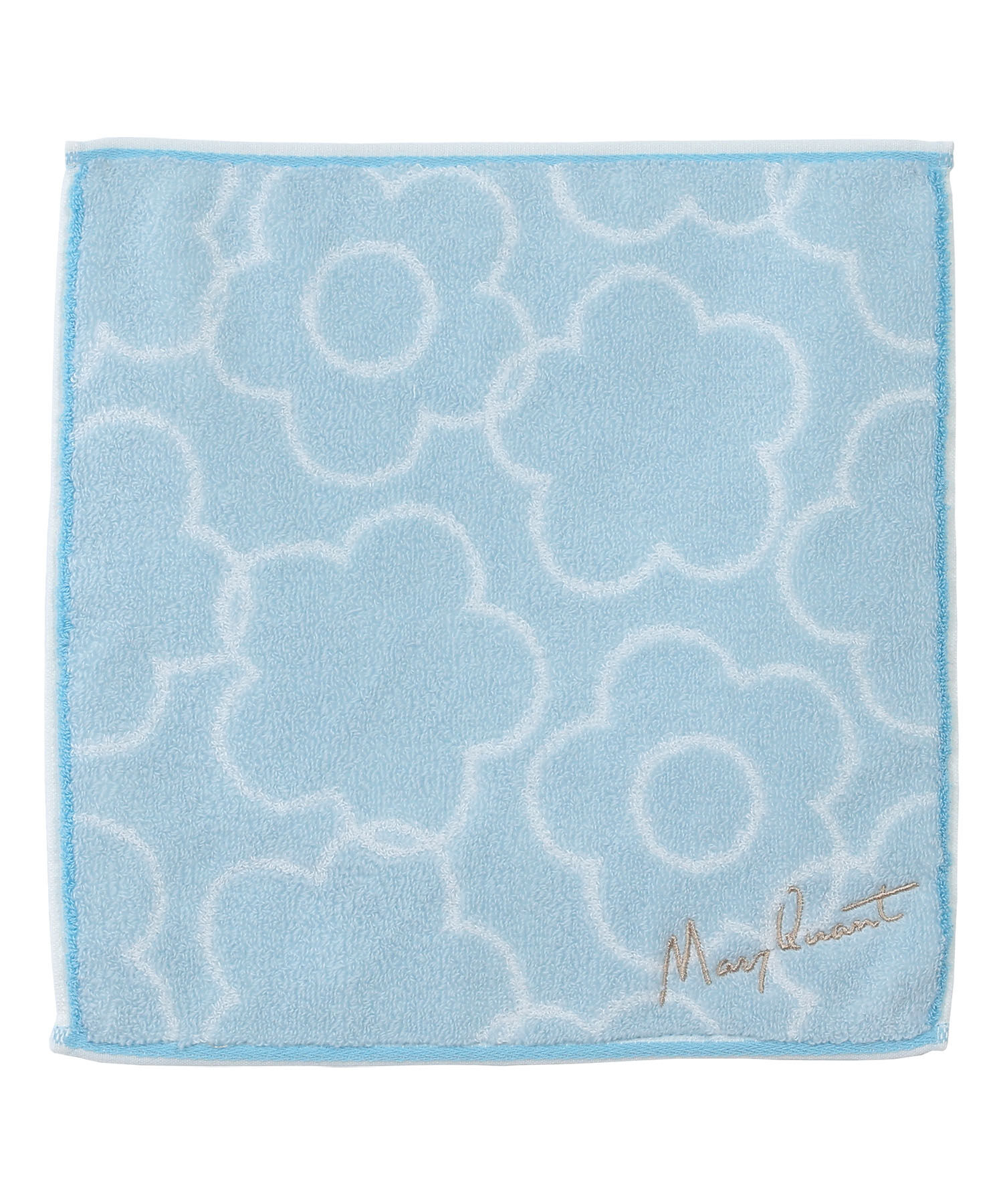 MARY QUANT「リファインドデイジー ミニタオル」|ハンカチ|ライトブルー