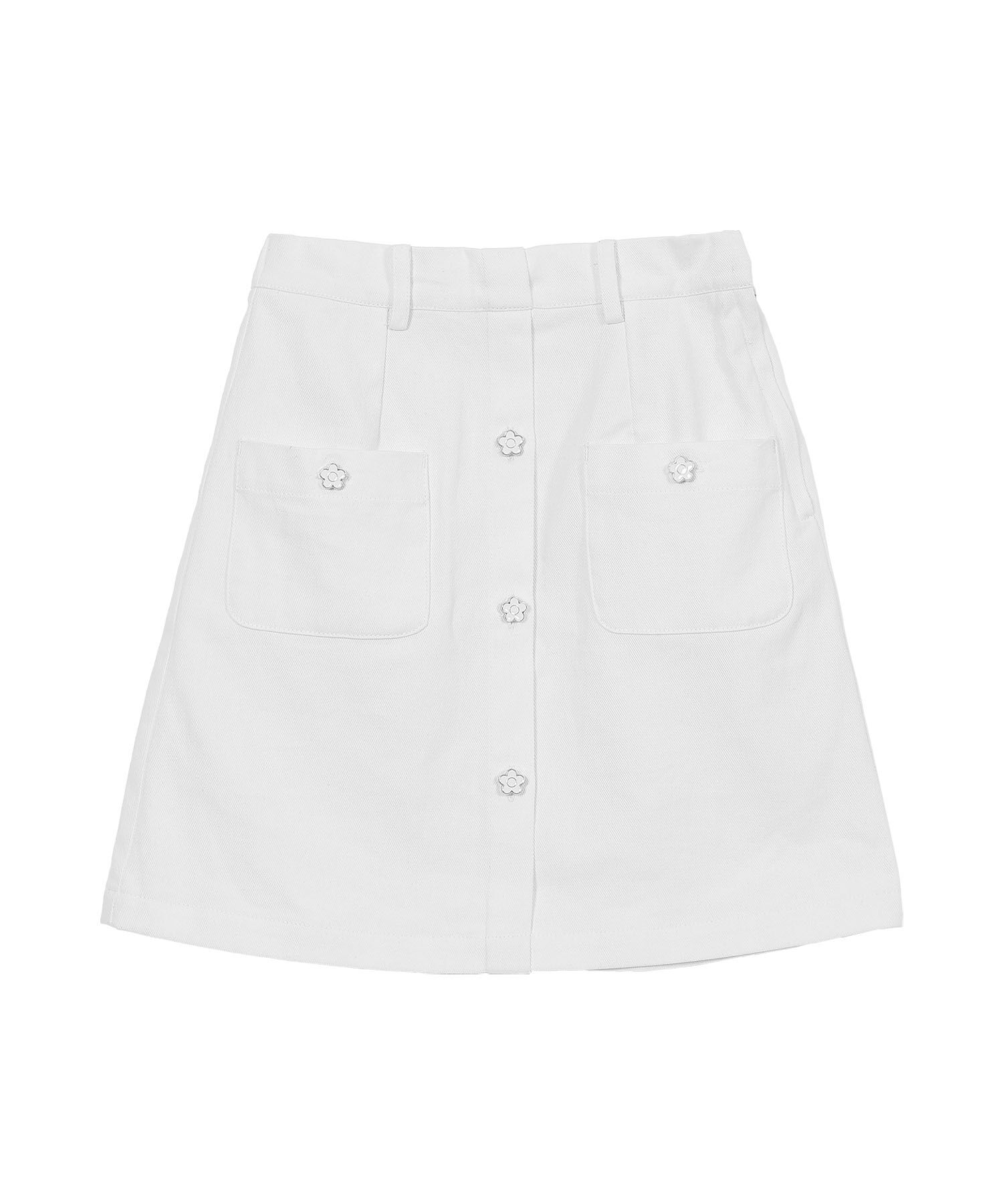 MARY QUANT「エポデイジーボタンデニムミニ スカート」|スカート|