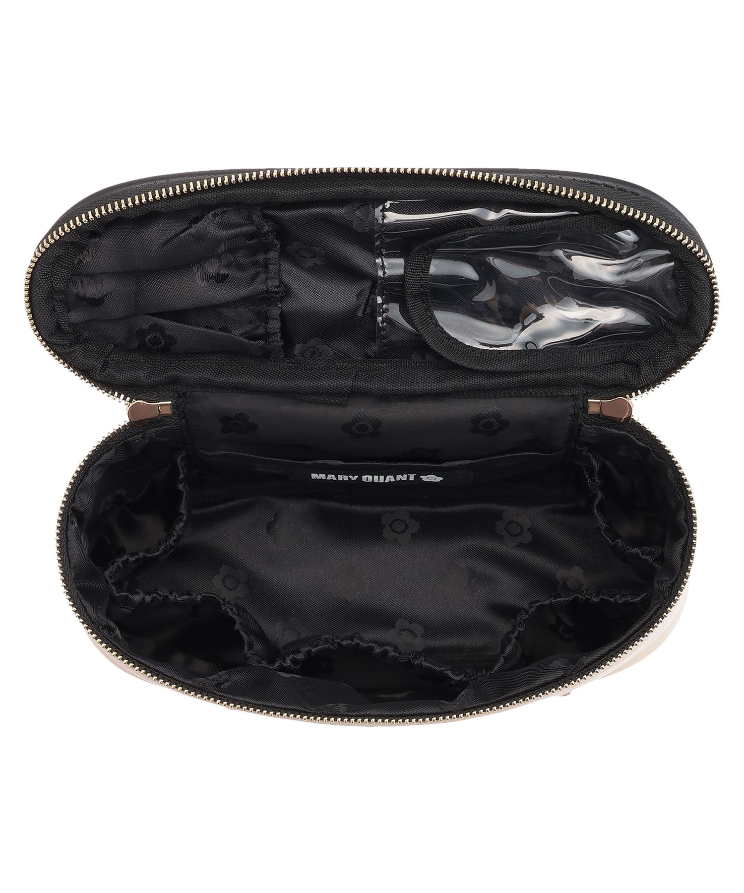 MARY QUANT「メタルビジュー ミニバニティ」|ポーチ|