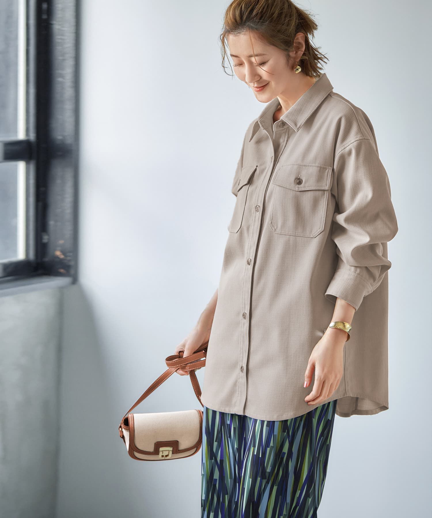 STYLE DELI「凹凸生地のシャツジャケット」|その他|