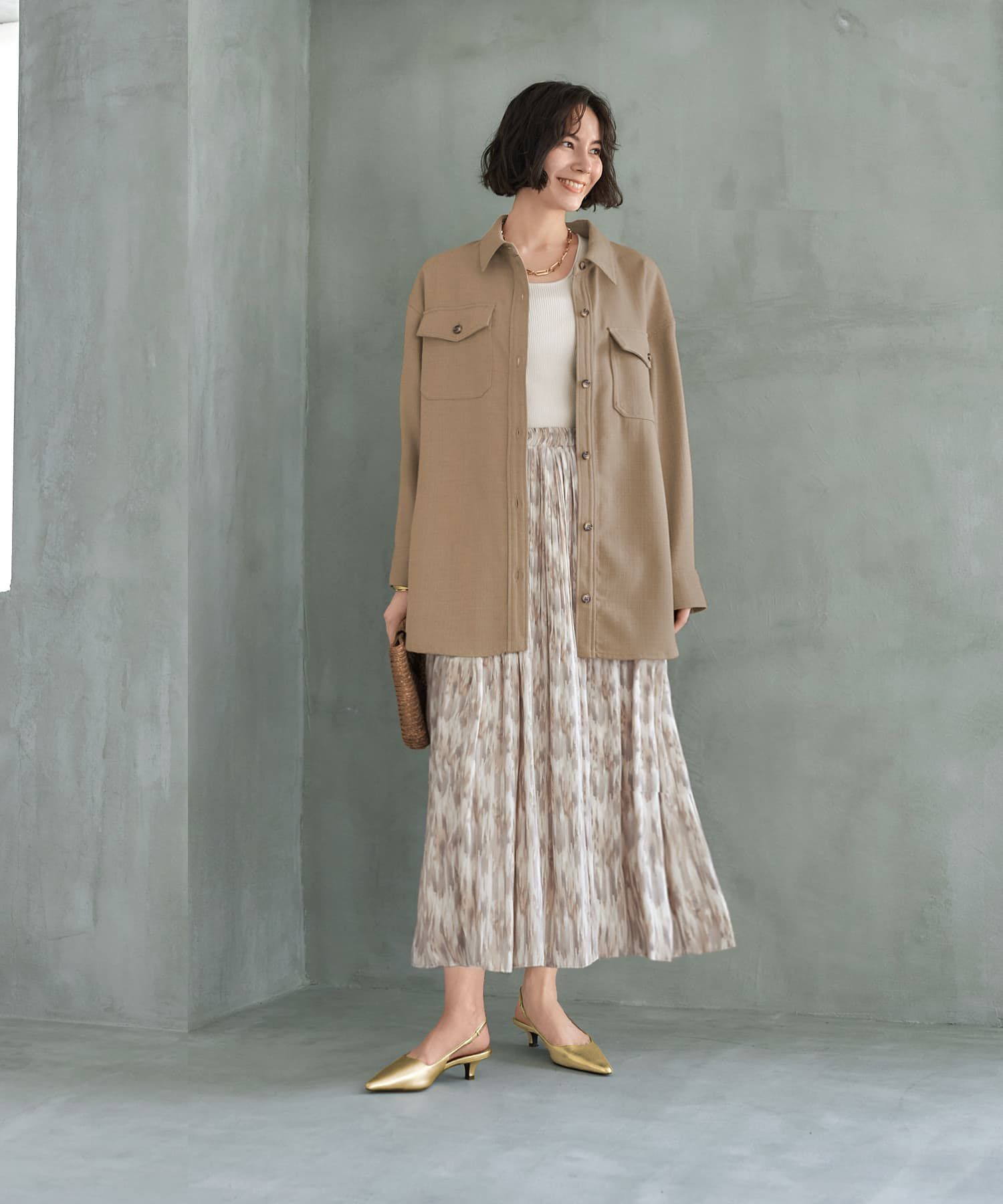 STYLE DELI「凹凸生地のシャツジャケット」|その他|