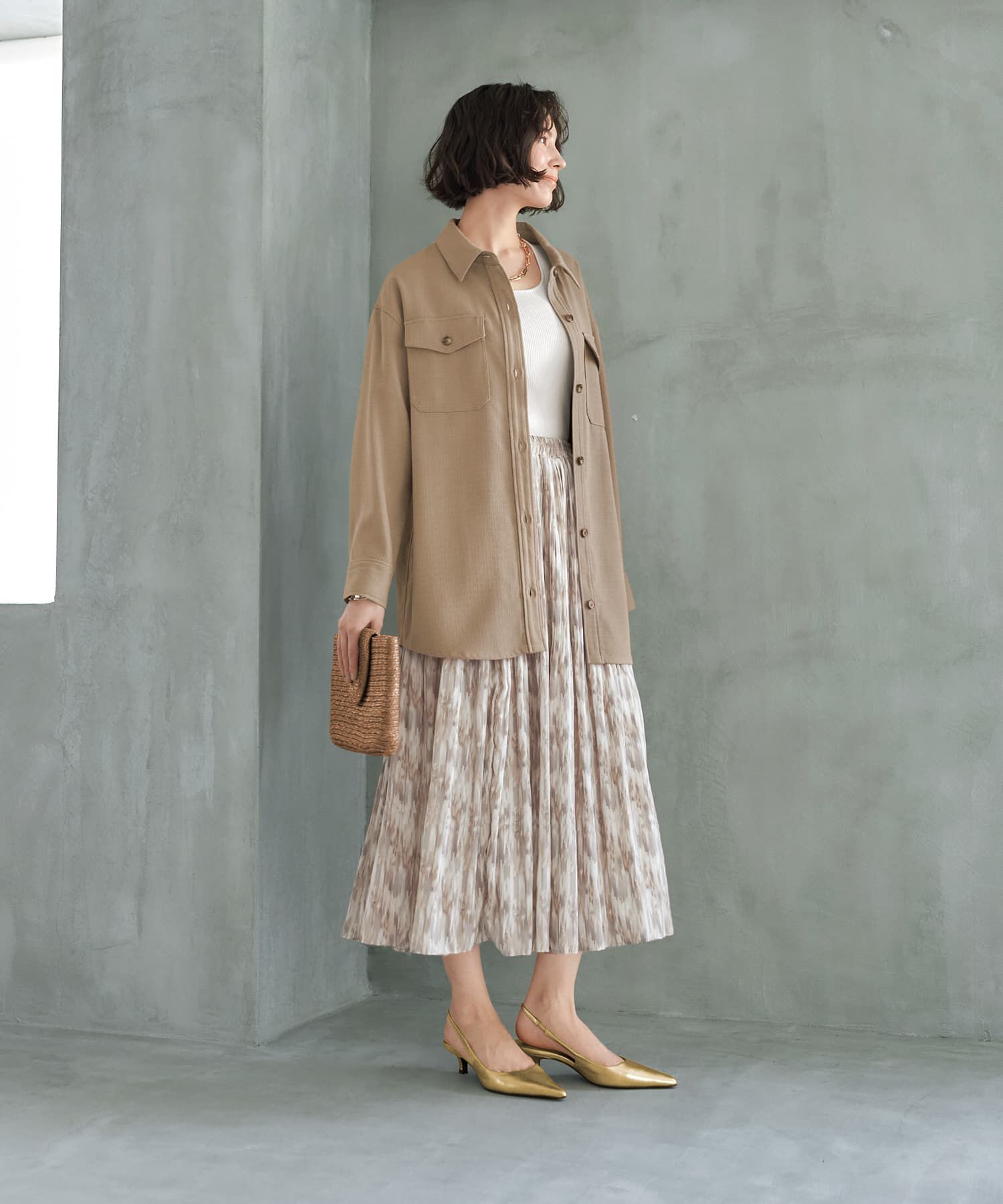 STYLE DELI「凹凸生地のシャツジャケット」|その他|