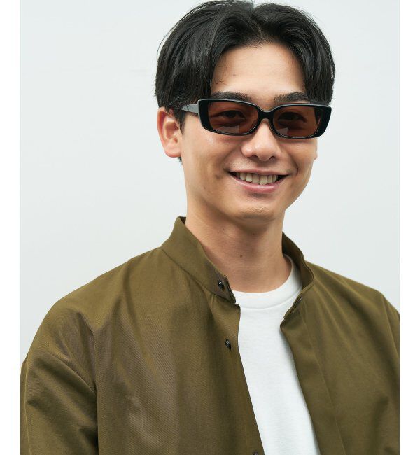  「【WEB限定】スクエア型 サングラス｜Y2K│紫外線対策│Zoff 横長 韓国ファッション」|サングラス|