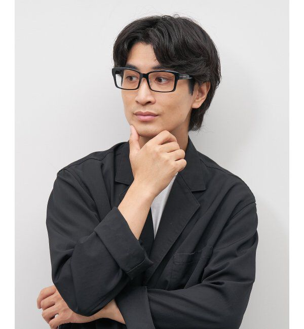  「ウェリントン型メガネ｜ビジネス｜Zoff｜SMART REGULAR CALRO レンズ交換券付」|メガネ|