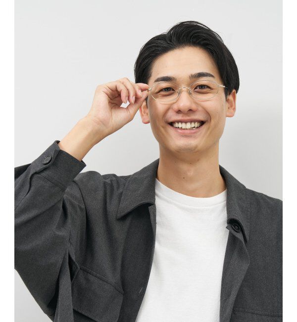  「Zoff｜オーバル メガネ｜メタルフレーム 伊達・度付き｜TRAD METAL レンズ交換券付」|メガネ|