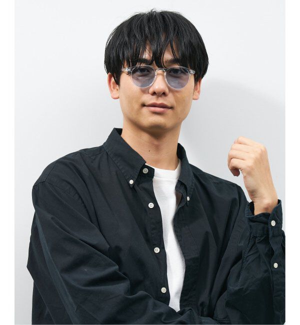  「【WEB限定】ボストン型 サングラス | カラーレンズ 軽量 トレンド 紫外線対策 UVカット ユニセックス」|サングラス|