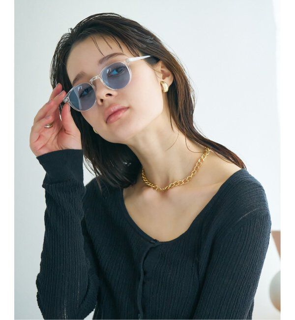  「【WEB限定】ボストン型 サングラス | カラーレンズ 軽量 トレンド 紫外線対策 UVカット ユニセックス」|サングラス|